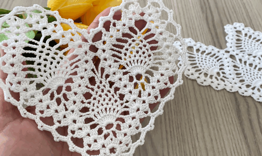 Crochet Pattern Will Be Your Favorite❗️Pineapple and Heart Together/Magnificent Motif✨💖🌼😍