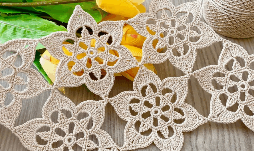 ☀️ Gorgeous Sunburst Flower Square Motif Tutorial😍💖🌼