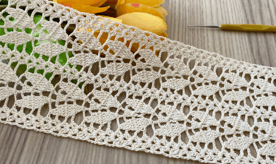 The Most Beautiful Leaf Pattern I’ve Ever Seen ❗️Crochet Lace Pattern Tutorial😍✨💖🌿🌿
