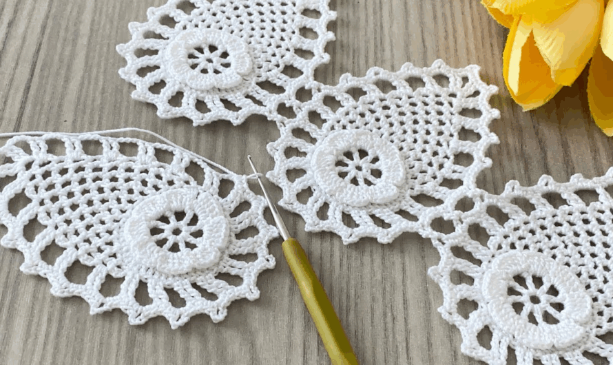 How to Crochet Super Easy Pineapple Motif Pattern Step by Step Tutorial🌿💖✨😍