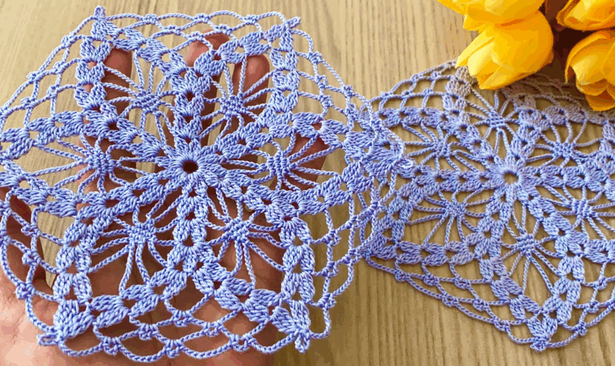 How to Crochet Hexagon Motif Blouse, Runner Step by Step Tutorial😍💖✨🌸