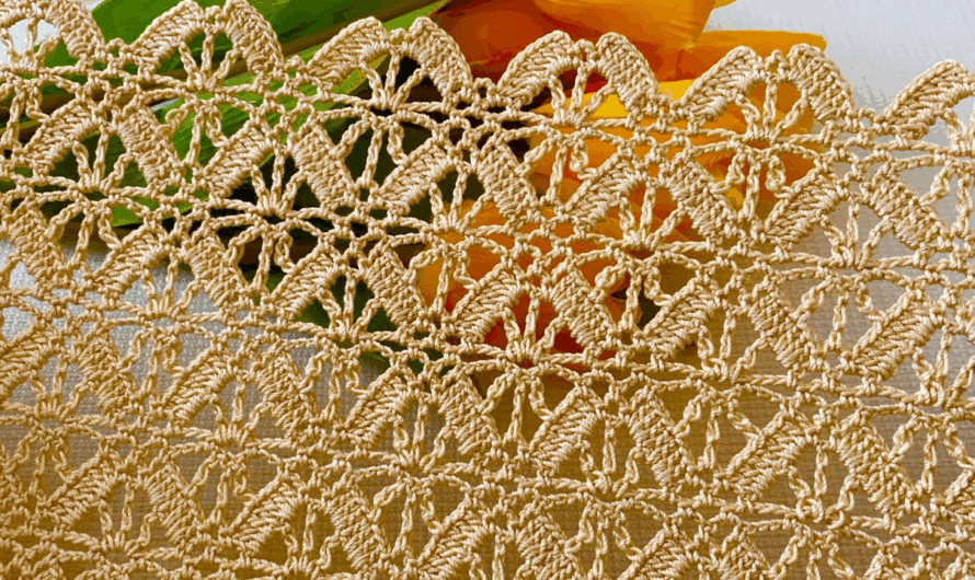 How to Crochet Tile Patterned Multi-Purpose Blouse, Shawl, Runner Model😘🌺💖