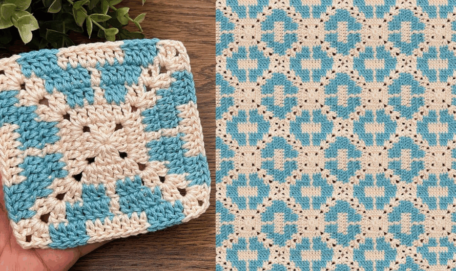 😘How to Mosaic Crochet Square-Detailed Instructions🌺🌸💖😍