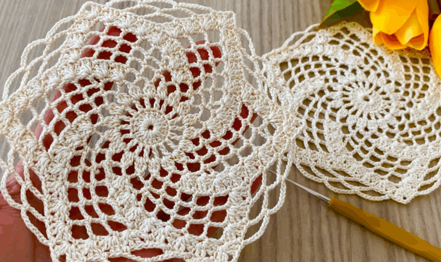 💖Crochet How to Make Table and Bedspread Motif🌸🌺🌷💖