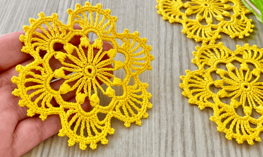 Flower Garden ✨ Crochet Simple and Amazing Motif Pattern Tutorial🌺🌷🌸🌻