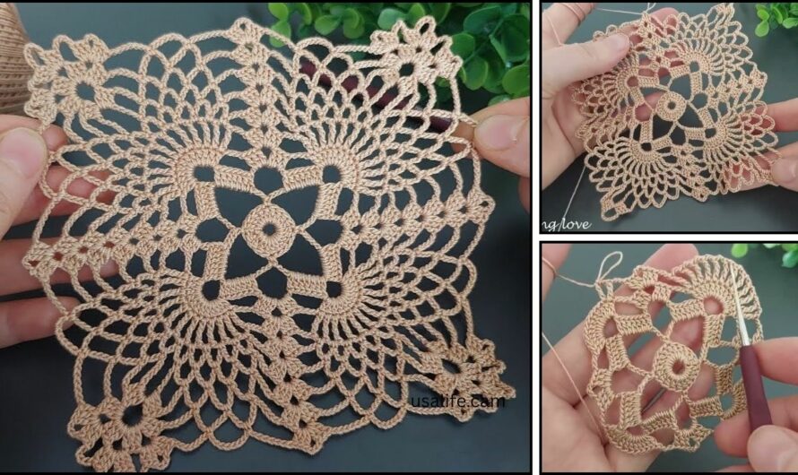 How to Crochet Lace Pattern | Coaster, Table Cover, Summer Dress & Blouse🧶✨🌺🌸