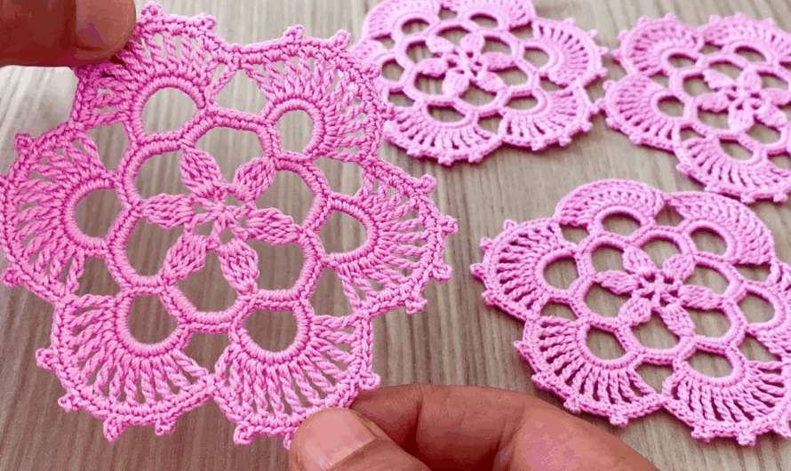 ☀️ Lacy Floret Square Motif Tutorial💖🌼🌸