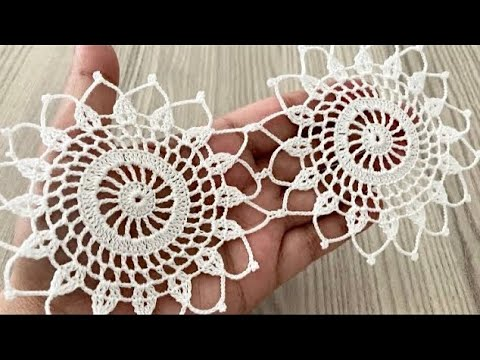 ⭐️ Victorian Star-Flower Lace Motif Tutorial🌼🌻