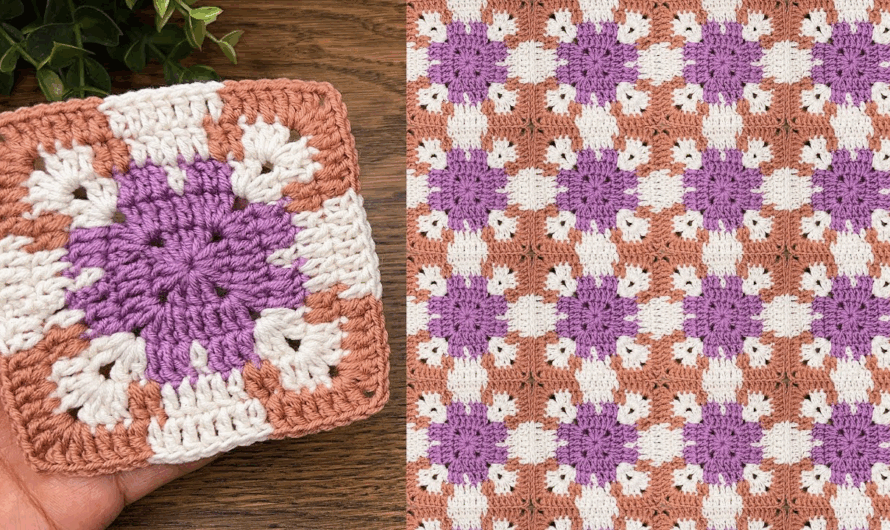 🟩 Classic Granny Square Tutorial: Step-by-Step Guide✨🌸💖🌺
