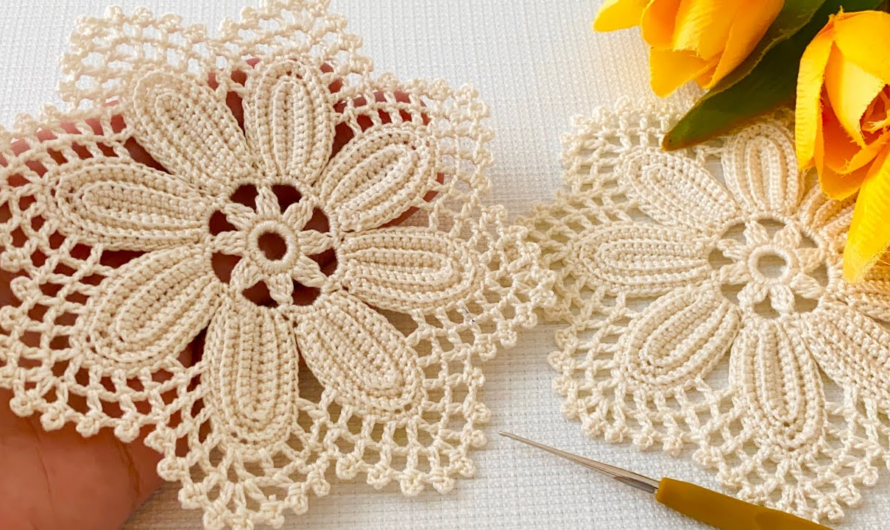 💕How to Crochet Motif Runner, Blouse, Shawl Pattern Tutorial😘