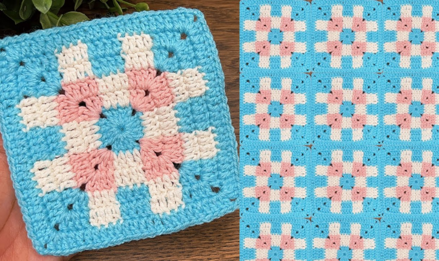 ✨Crochet Granny Square Pattern 🤩Quick & Simple