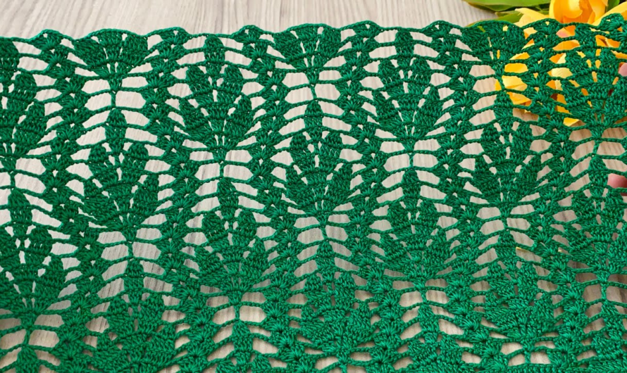 🌿These Gorgeous Leaf Patterns🌿 Crochet Blouse, Shawl Pattern Tutorial💖😘