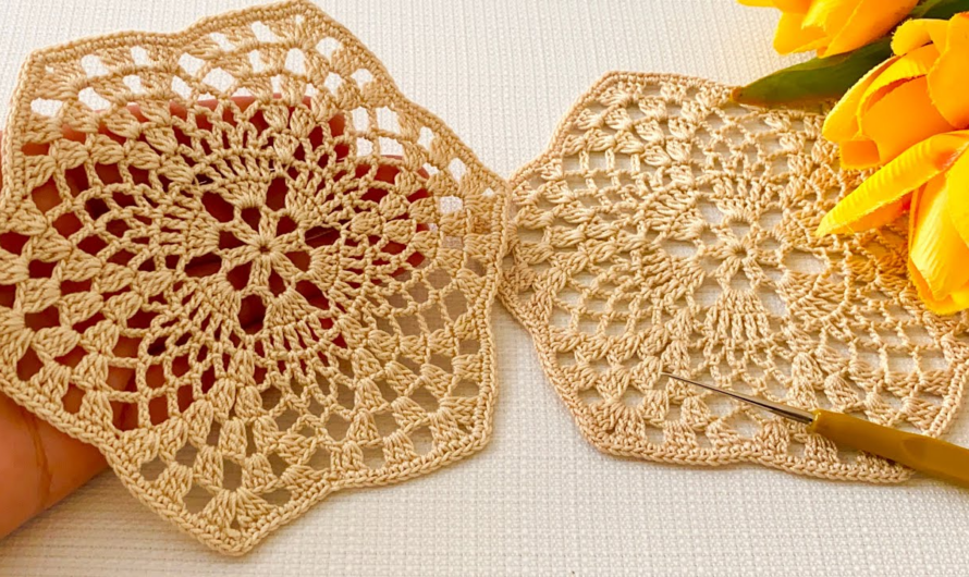 💖How to Crochet Hexagon Motif Pattern How to Tutorial😍💕