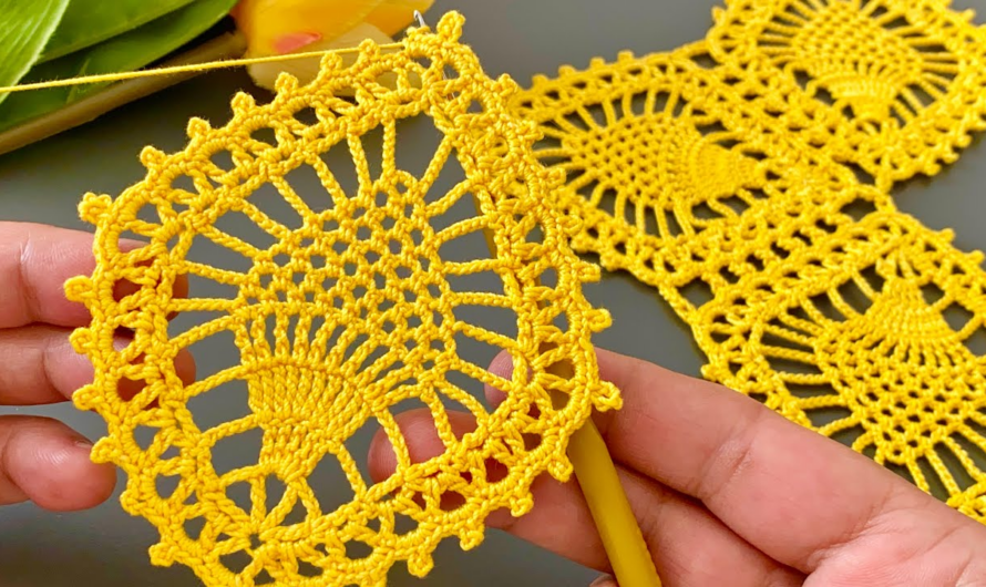 🤞How to Pineapple Crochet Motif Simple Runner, Blouse Tutorial🌸🌺