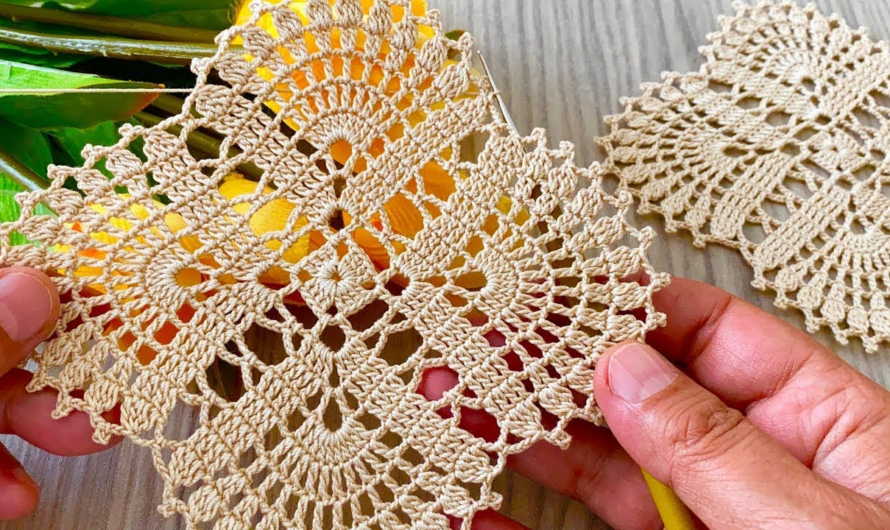 🌿Stunningly Beautiful Square Crochet Pattern Tutorial for Beginners💖💕