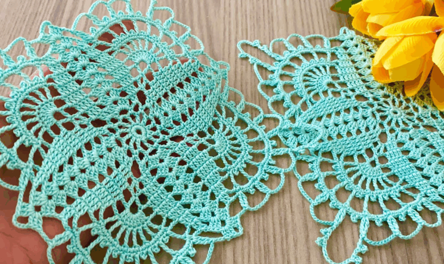 ☀️ Sunburst Shell Square Motif Tutorial💖🌸🌺