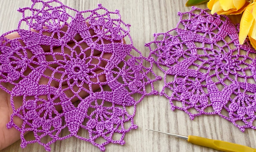 🌸Crochet Motif Pattern Tutorial for Beginners🤞😍🌺