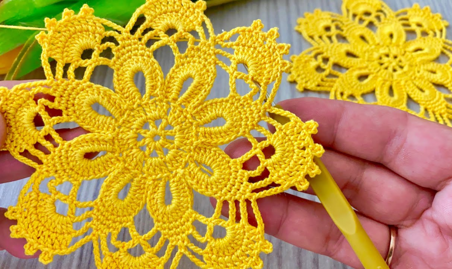 🌻How to Crochet Motif Pattern for Beginners Step by Step Tutorial