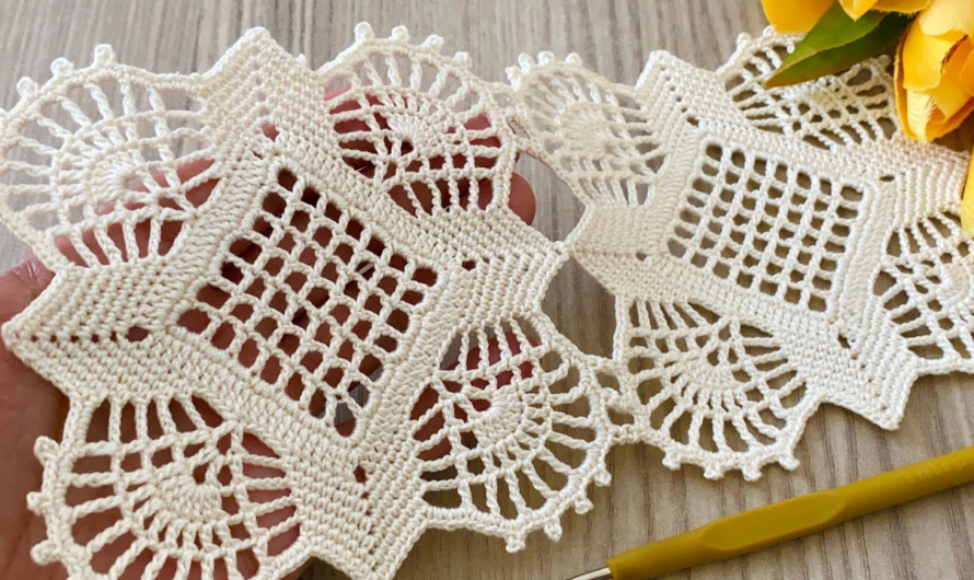 💖😘The Most Beautiful Square Motif Pattern🌸🌺