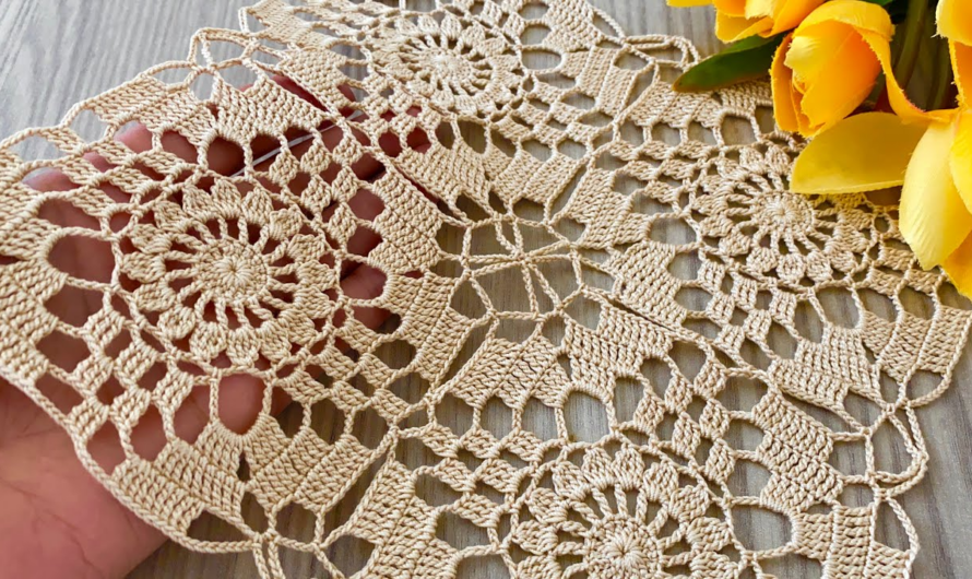 🌷😘Square Crochet Motif Pattern for Beginners😍💕🌸