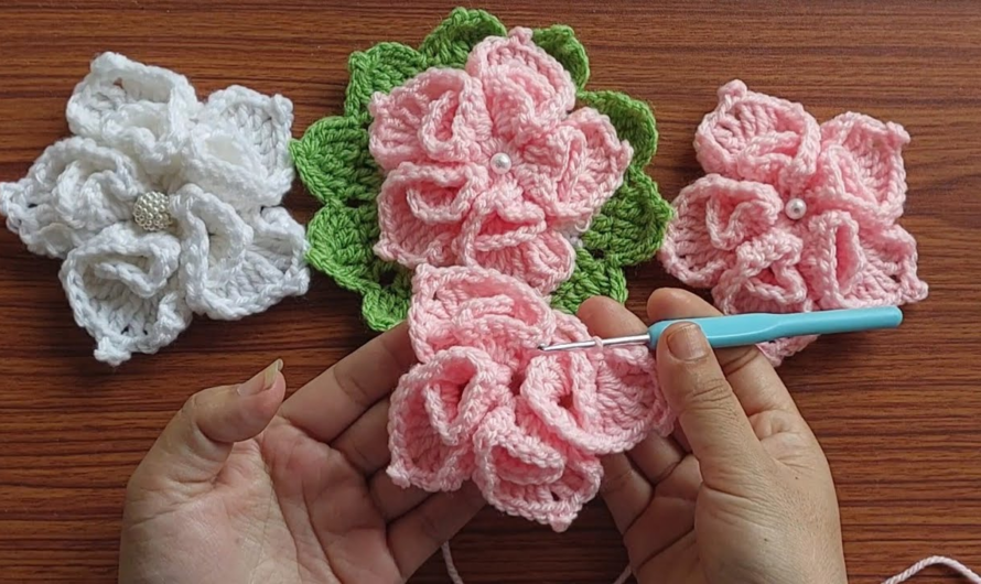 Crochet flower pattern for beginners 🌸🌺🌷