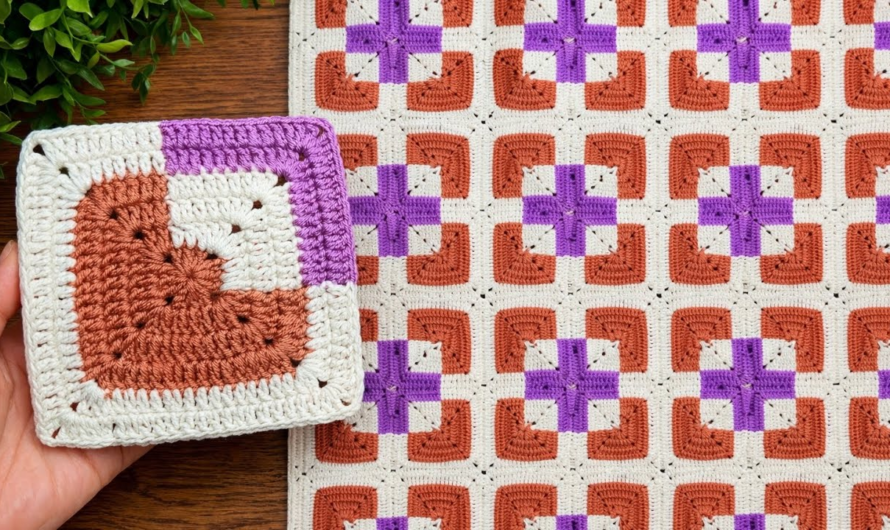 New Granny Square Idea 🤩Stylish & Simple Crochet Tutorial💕