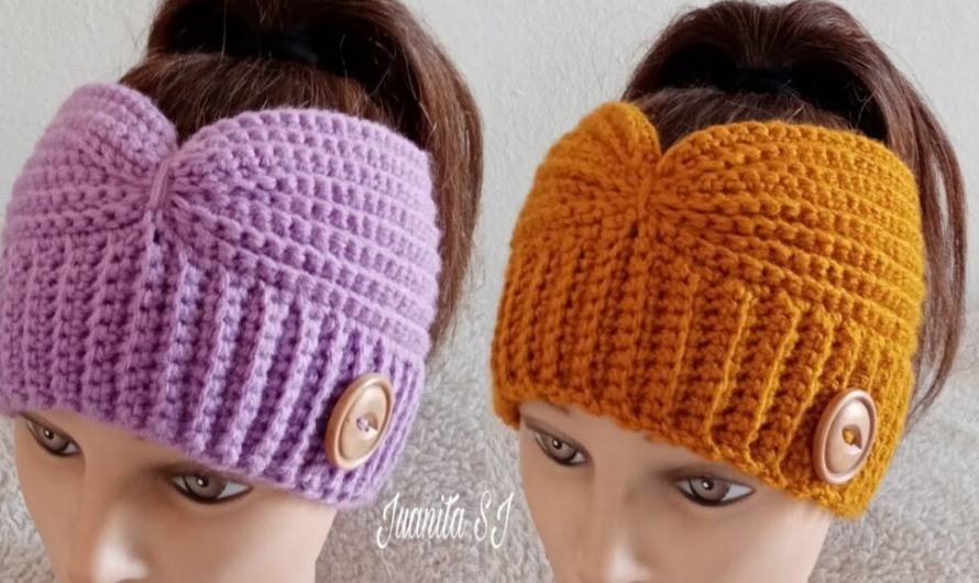💖💕SIMPLE CROCHET HEADBAND + Video Tutorial