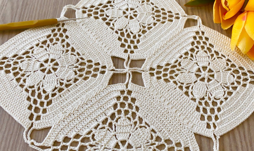 😍Easy Crochet Square Motif Pattern🌿 