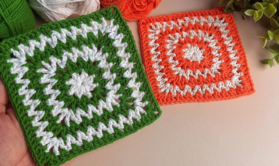 💕💖Amazing crochet square motifs pattern😍