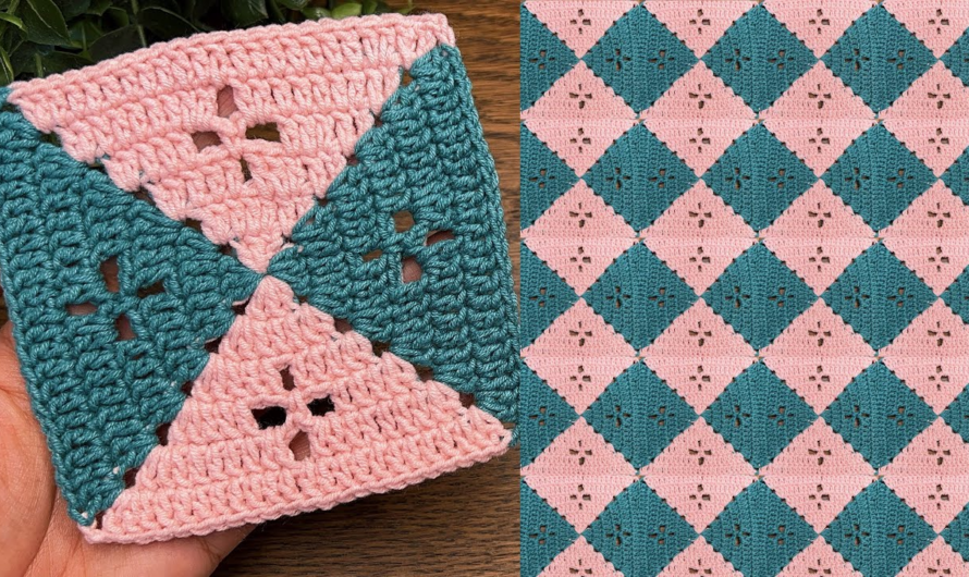 ✨How to crochet granny square 🤩