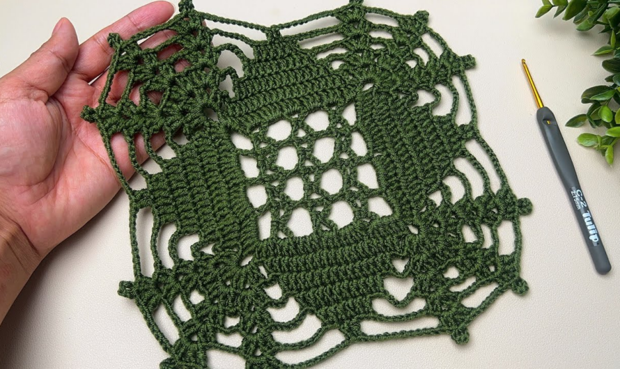 ✨😘crochet square motif pattern for beginners