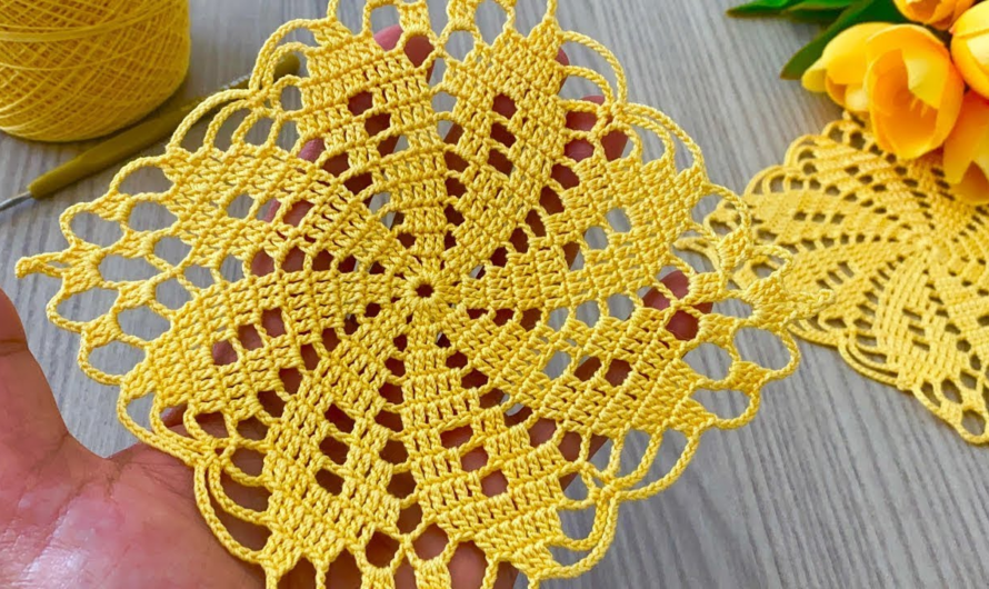 💛Extraordinary Crochet Square Motif💛 How to Make a Unique Pattern for Runners and Blouses