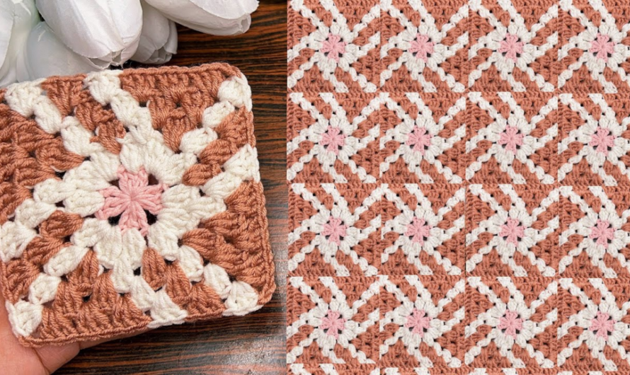 💕Beautiful Crochet Patchwork Granny Square Tutorial💕