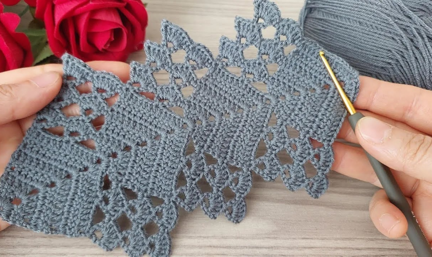 ✨💖Crochet Lace Design Ideal for Summer Tops, Dresses, Skirts 