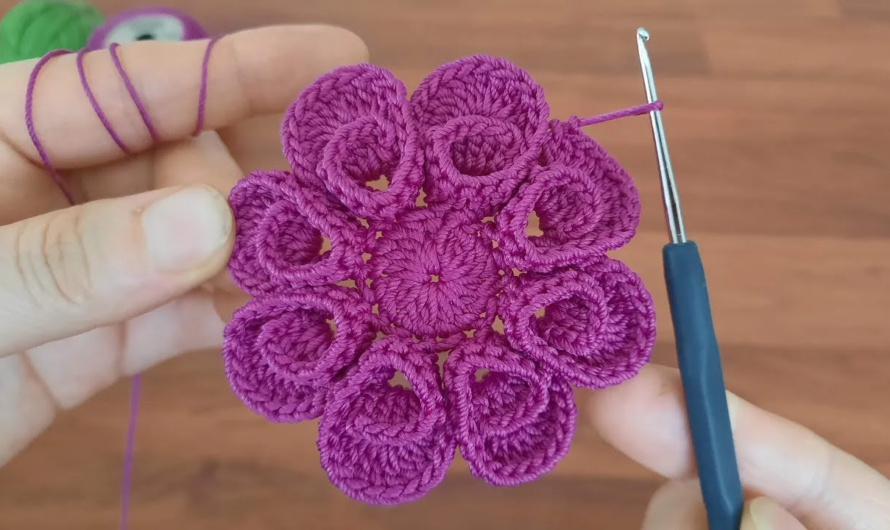 💕✨💖Crochet Flower Motif 🌸 | Step-by-Step Beginner 