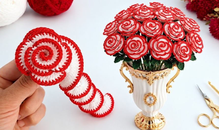 🌹How To Crochet The Most Beautiful Rose Bouquet 🌹 | Easy Crochet Flower Tutorial