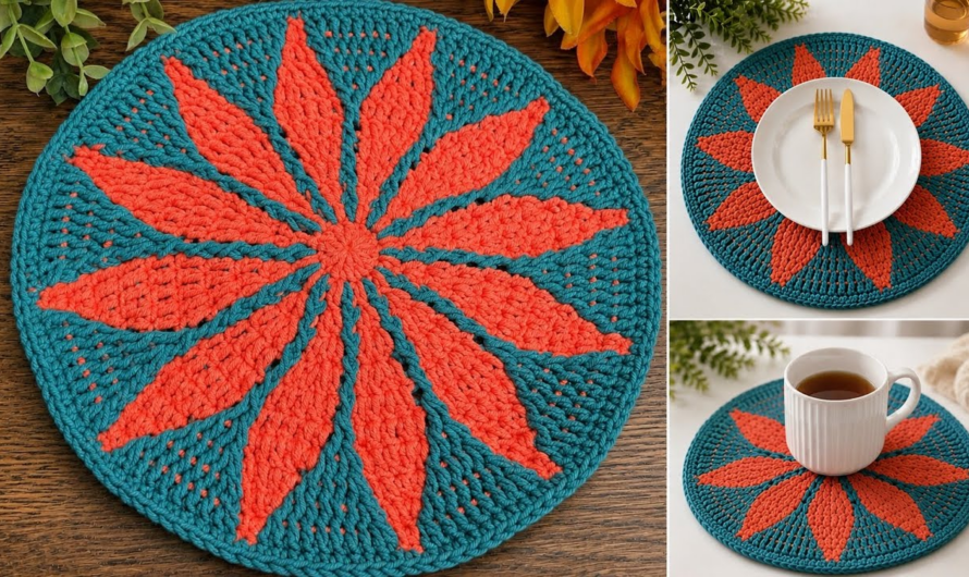 🌺😘Beautiful Crochet Doily Pattern Step by Step