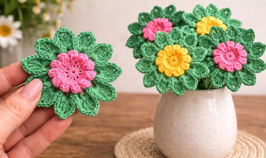 💖Mini Crochet Flower 🌸 One Pattern, Endless Creative Ideas🤩