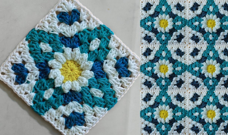 💖🌺🌸Crochet Tile Design Baby Blanket | Bed spread 