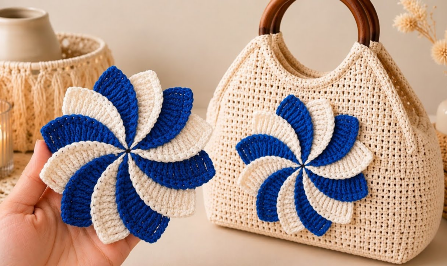 👜💖This Beautiful Crochet Flower Bag Pattern! 🌸